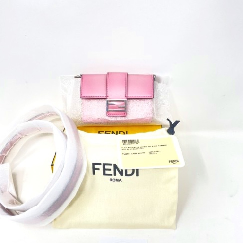 Brand New Fendi Micro Pink Baguette